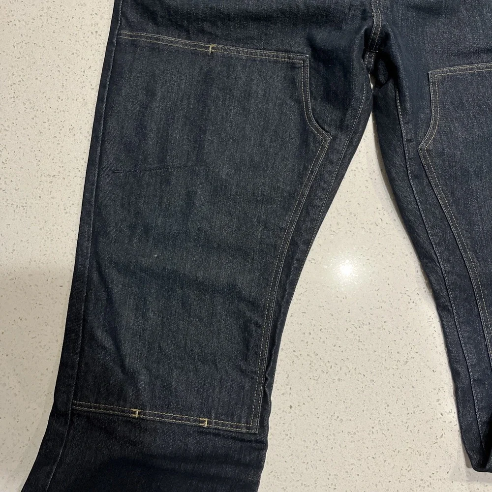 Ariat  Mens Jeans Double Knee Dark Wash Blue Durastretch M5 Rebar Size 42x38 NWT - Picture 5 of 9